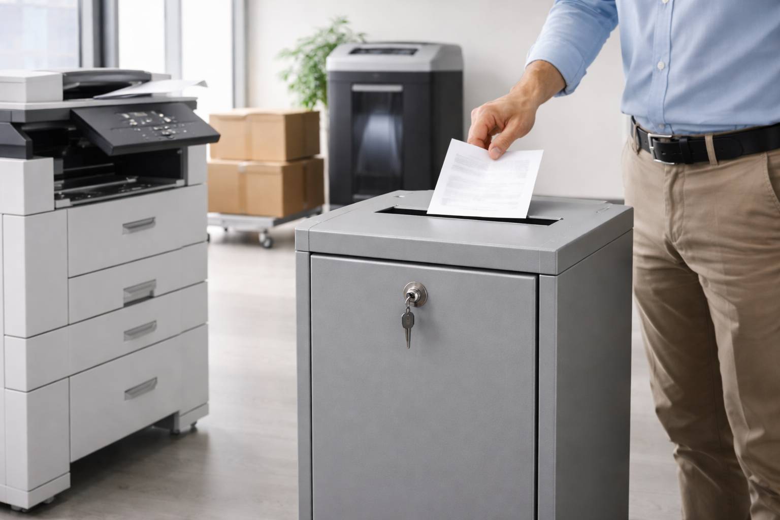Protección de documentos en papel: del contenedor confidencial a la destrucción certificada