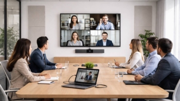 Sala de reuniones híbrida: configuración mínima de vídeo y audio que funciona a la primera