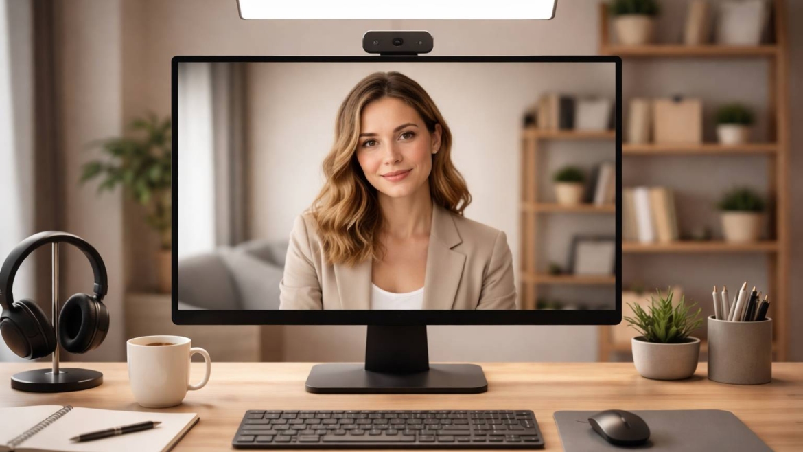Webcam para videollamadas profesionales: resolución real, enfoque, micrófono y encuadre