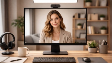 Webcam para videollamadas profesionales: resolución real, enfoque, micrófono y encuadre